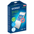 12x worki do odkurzacza electrolux philips s-bag wymienne wkłady na kurz, akcesoria do sprzątania, zapasowe wyposażenie