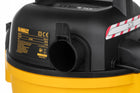 Dewalt odkurzacz przemysłowy z gniazdem 2450W 23l 48mm bezworkowy dmuchawa do warsztatu, zasilanie sieciowe, przepływ