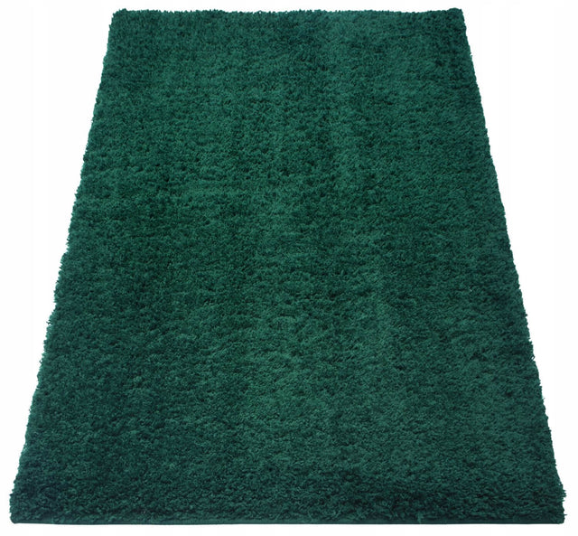 Dywan shaggy włochaty do salonu sypialni miękki pluszowy zielony 60X100 100 cm jednobarwny do wnętrz