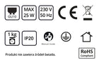Lampa Sufitowa Żyrandol Plafon Tuby Metal SPOT BG4 LED GU10 oprawa 4-punktowa czarna do salonu i kuchni, wysokość 15 cm