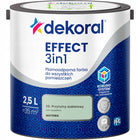 Dekoral Effect 3w1 Farba plamoodporna matowa przytulny szałwiowy 2,5l lateksowa do ścian, zielona, wydajność 14 m²/l