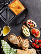 Opiekacz składany do kanapek tostów grill elektryczny toster kamille nominalna czarny