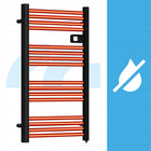 GRZEJNIK ŁAZIENKOWY ELEKTRYCZNY DRABINKA ŚCIENNY TERMOSTAT DUŻA MOC 500W 535 mm 970 mm grzewcza czarny