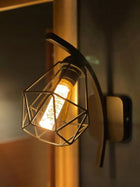 Kinkiet ścienny lampa ścienna DIAMOND vintage loft czarny kinkiety lampy oprawa metalowa, 1 punkt światła, gwint E27