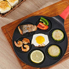 Patelnia do Naleśników Jajek Sadzonych Pancakes i Placków 26cm Non Stick powłoka marmurowa, okrągła, mycie w zmywarce