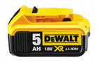Akumulator, bateria DeWALT DCB184 18V 5.0Ah XR źródło zasilania do wkrętarki, wiertarki i szlifierki