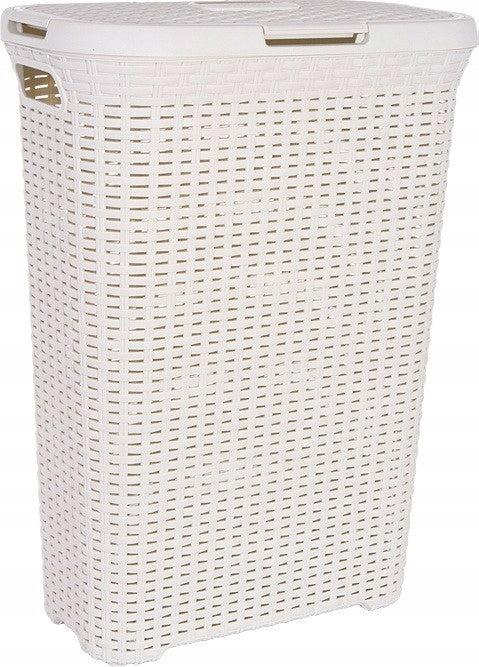 Kosz na pranie, bieliznę, natural style 40l - Kremowy - curver pojemnik na brudną odzież wolnostojący z tworzywa do