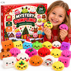 KALENDARZ ADWENTOWY SQUISHY 24 GNIOTKI ANTYSTRESOWY 3D ŚWIĘTA PREZENT stojący