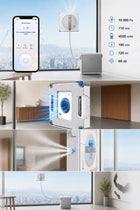Ecovacs winbot W2S PRO omni robot do mycia okien stacja bezprzewodowy biały automat do szyb i przeszkleń, ściągaczka 27