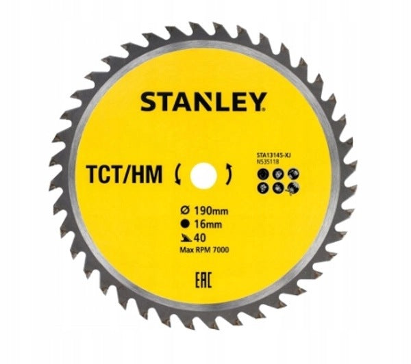 Tarcza do cięcia Stanley STA13145-XJ 190mm z 1 sztuki