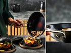 Wok TEFAL Nordica 28 cm stal indukcja powłoka ceramiczna patelnia głęboka nieprzywierająca do smażenia i duszenia, do