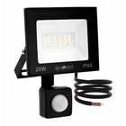 Halogen LED z czujnikiem ruchu 20W lampa Reflektor Naświetlacz zewnętrzny oświetlenie ogrodowe do podjazdu, 1600 lm