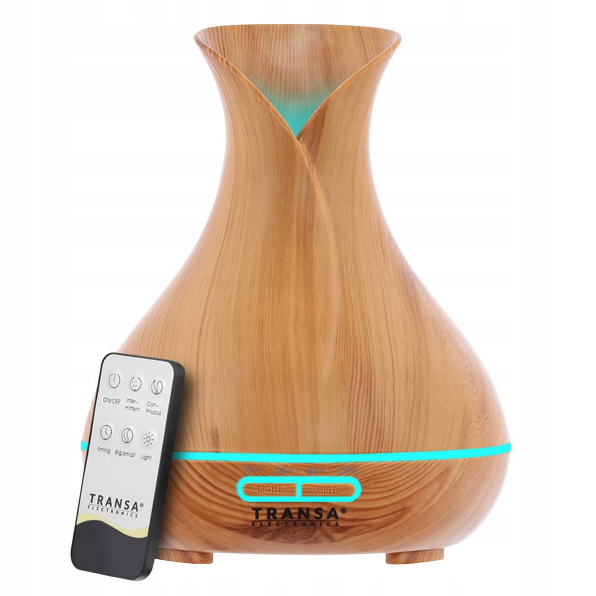 Dyfuzor Zapachowy Aromaterapia Pilot Timer LED AromaBright Transa 300 ml ultradźwiękowy do olejków eterycznych