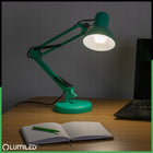 Lampka na Biurko Kreślarska SZKOLNA Nocna na LED E27 Kosmetyczna UCHWYT do czytania, nauki i pracy, na zacisk, 45 cm