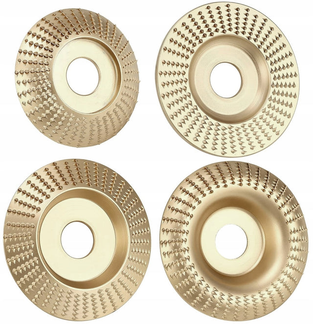 4x tarcza do szlifowania frez do drewna 100mm 22,2 frez tarnik Koanni obróbka gałęzi, MDF, PCV, płyt wiórowych i świeżego drewna, ścierna
