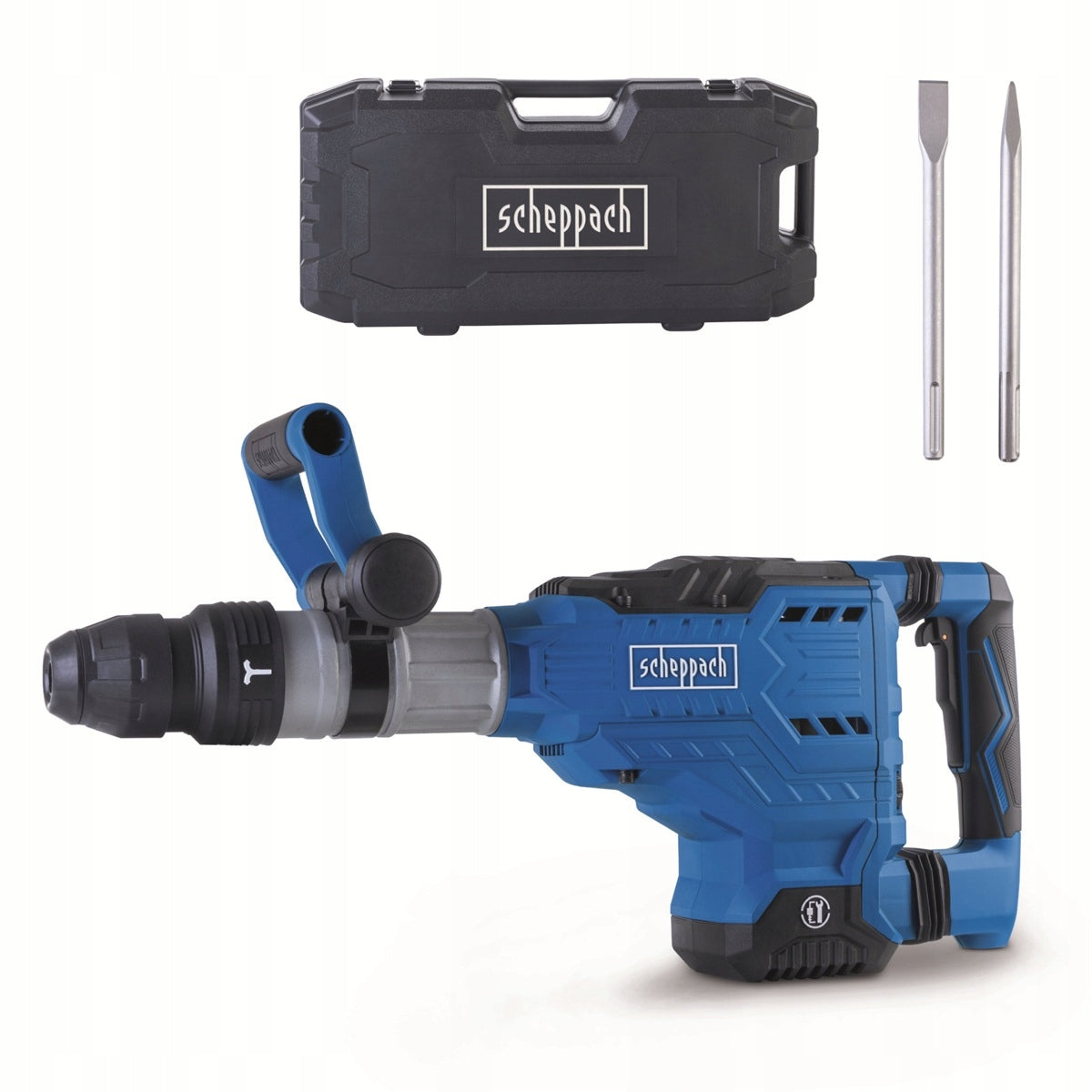młot wyburzeniowy 13,2 kg Scheppach AB 2000 do kucia betonu i rozbiórek, SDS Max, 1700 W, energia udaru 60 J