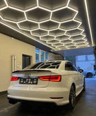 Lampa LED plaster miodu hexagon 245X486 14HEX 624W tuya darmat light 518 plafon geometryczny, oświetlenie sufitowe