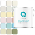 Farba ceramiczna ceramic 16 kolorów 5l ścienna zmywalna do ścian sufitów matowa, malowanie wnętrz, wydajność 7 m²/l