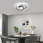 LAMPA SUFITOWA PLAFON LED CZARNA OKRĄGŁA DO SALONU ŚCIEMNIANA + PILOT 39W oprawa do wnętrz, metalowa, zintegrowane