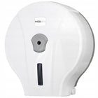 Podajnik Dozownik Pojemnik Papier Toaletowy Jumbo Biały Naścienny atest PZH uchwyt na rolkę, dispenser WC, zamykany, z