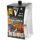 Kawiarka zaparzacz do kawy herbaty 300ml aluminiowa na GAZ 6 filiżanek 300 ml czarny, srebrny, szary aluminium