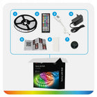 Taśma LED 15m RGB 5050 Bluetooth Pilot Aplikacja Zestaw Ledy SMD 30led/m pasek świetlny dekoracyjny wielokolorowy 12V