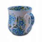 Kubek technologia bolesławiec niezapominajki handmade na prezent ceramiczne naczynie do kawy i herbaty, 350 ml