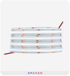 Taśma LED COB 12V 5m rolka 320 LED/m neon 6000K biała zimna mocna IP20 pasek świetlny, liniowe oświetlenie wnętrz