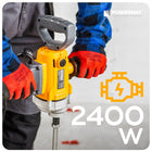 MIESZADŁO ELEKTRYCZNE 2400W DO ZAPRAW KLEJU GIPSU 2 x MIESZALNIK REGULACJA mieszarka budowlana, gwint M14, średnica 140