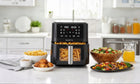 Frytkownica beztłuszczowa AIR fryer duża 8l 2000W duża misa XL electo czarny