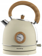 Czajnik elektryczny 1,8l Klausberg KB-7906 retro z Termometrem Beżowy 2200W 1.8 l 2200 w metal