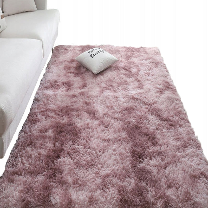 Dywan różowy pluszowy mięciutki shaggy rabbit włochacz 120x170 CM gruby XL prostokątny z poliestru, jednobarwny do