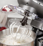 Robot kuchenny planetarny mikser z misą stalową 6,2l + 3 końcówki mocny do wyrabiania ciasta, ubijania i ucierania, 6