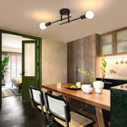 Lampa Sufitowa Wisząca Zyrandol E27 Czarny Loft Nowoczesny Comely oprawa oświetleniowa metalowa 2-punktowa do salonu