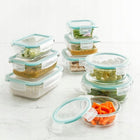 9X szklane pojemniki na żywność 9szt Pojemnik Lunchbox do lodówki mikrofali do mrożenia, mycia w zmywarce, na ciasto