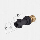 SZYBKOZŁĄCZKA ADAPTER PRZEJŚCIÓWKA 1/4 BAYONET do Karcher K2-K7+5DYSZ MYJKI do pistoletu ciśnieniowego, gwint M18