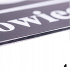 Nierdzewny Numer Na Dom Tabliczka Adresowa z Numerem Domu 32x21 cm Dystanse oznaczenie posesji, szyld aluminiowy 3 mm