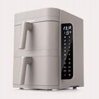 Frytkownica beztłuszczowa dwukomorowa pionowa panel boczny LED Air Fryer szary