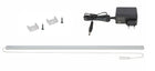 Listwa meblowa prosta LED szafkę 200cm oświetlenie podszafkowe z regulacja zimna biel 12V DC 19W ze zintegrowanym