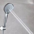 Terra Home Premium srebrny słuchawka prysznicowa okrągła chromowana, 3 funkcje, głowica natryskowa