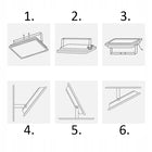Halogen LED 30W naświetlacz z czujnikiem ruchu PIR slim IP66 roboczy zimny lampa zewnętrzna 2500 lm 6500 K do ogrodu i