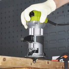 Frezarka górnowrzecionowa do drewna pionowa ręczna do krawędzi Aluminium router stolarski 710 w, tuleje 6 i 8 mm, 33000