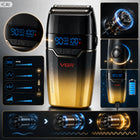 Golarka foliowa męska do brody twarzy głowy shaver barber tytanowa 9000 RPM