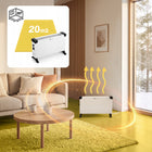 Grzejnik elektryczny konwektorowy energooszczędny termostat Wisser 2000W 540 mm 320 mm grzewcza biały