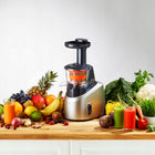 Wyciskarka wolnoobrotowa tefal infiny press ZC255B do owoców i warzyw, prasa do soków, pionowa, 200 w, 0,8 l, płynny
