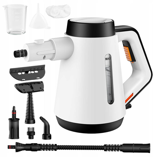 Myjka Parowa Ciśnieniowa Gavimosa EM-319 1200 w 9w1 do Kuchni Okien Fug parownica, czyszczenie parą, zbiornik 250 ml, przewód 2,5 m