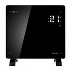 Grzejnik elektryczny łazienkowy szklany konwektorowy WiFi 1kW EGW-10C 520 mm 470 mm grzewcza czarny