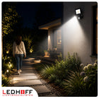 Naświetlacz LED 30W z Czujnikiem Ruchu Reflektor 2700lm 4500K Halogen oprawa do ogrodu, garażu i podjazdu, IP44