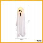LAMPION WISZĄCY DUCH ŚWIECĄCA DEKORACJA HALLOWEEN DUSZEK OZDOBA BIAŁY 90CM widmo, zjawa, straszydło na imprezę