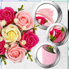 Kwiaty Mydlane Różowy Flower Box Sztuczny Bukiet Premium Na Prezent Ozdoba zapachowa dekoracja walentynkowa, wysokość